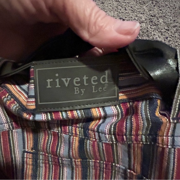 NWT Riveted by Lee Size 6M Orange-Brown Striped Bermuda Shorts Belt #18 - Picture 5 of 5